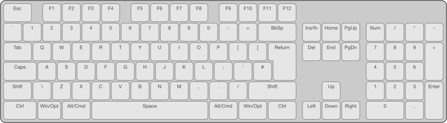 mac keyboard drawing